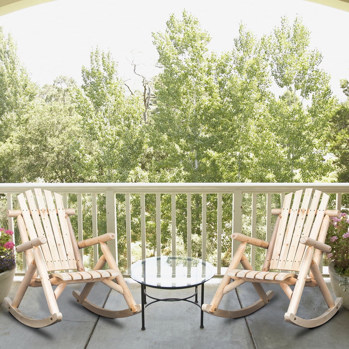 Fir Wood Rocking Chair W82393