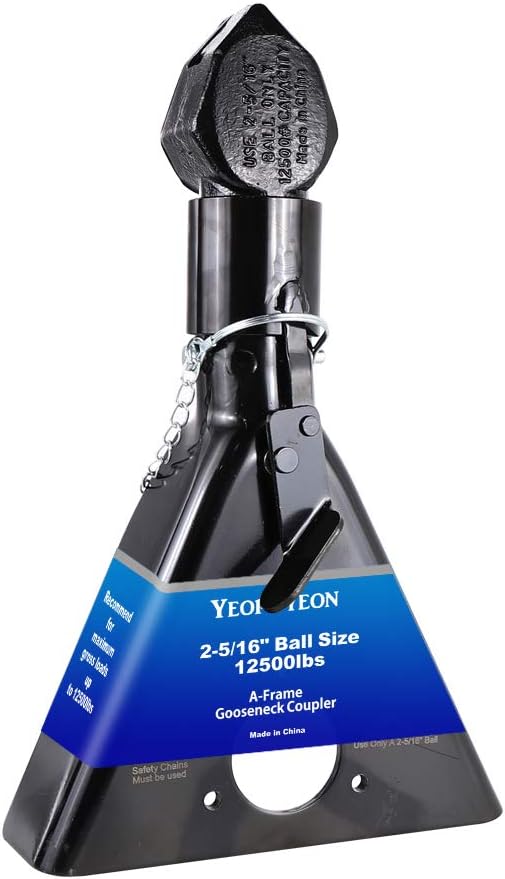 Black A-Frame Trailer Coupler, 2-5/16 Ball Size, 12500Lbs, Pack of 2 Z784253