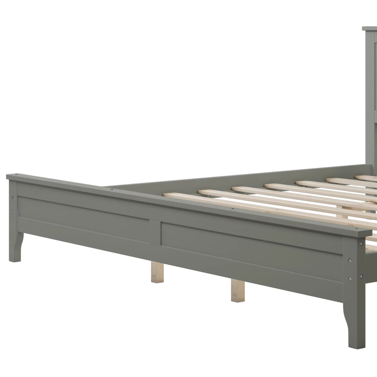 Solid Wood King Platform Bed C7738