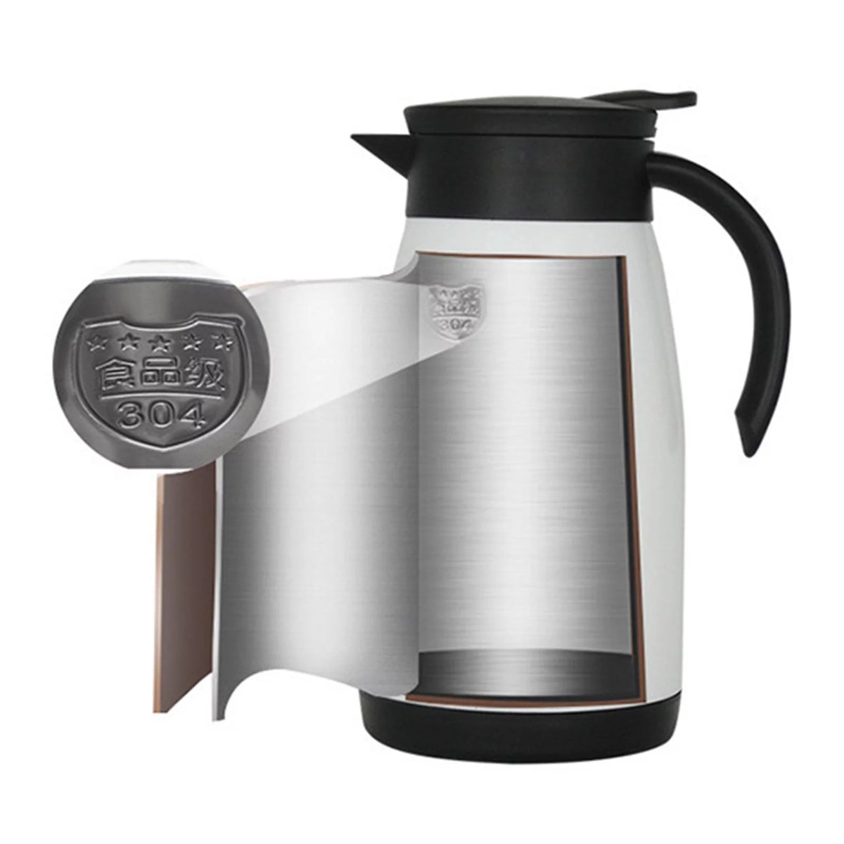 12V 24V Car Kettle Travel Portable Electric Water Boiler Y4368
