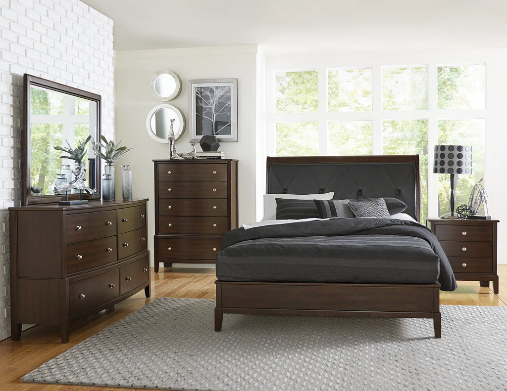Dark Cherry 5 Drawer Chest I33627