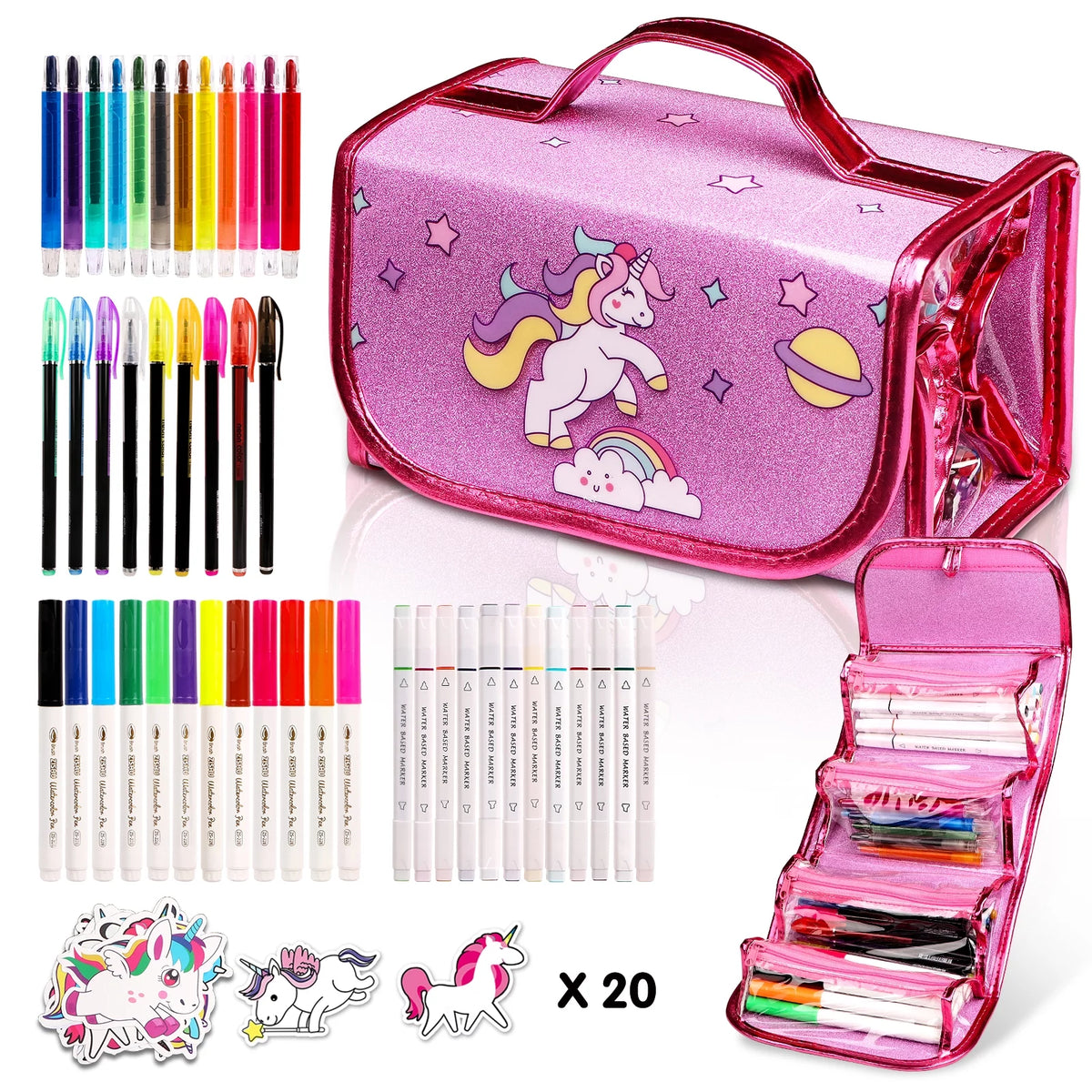 Fruit Scented Markers Set with Stickers X792225