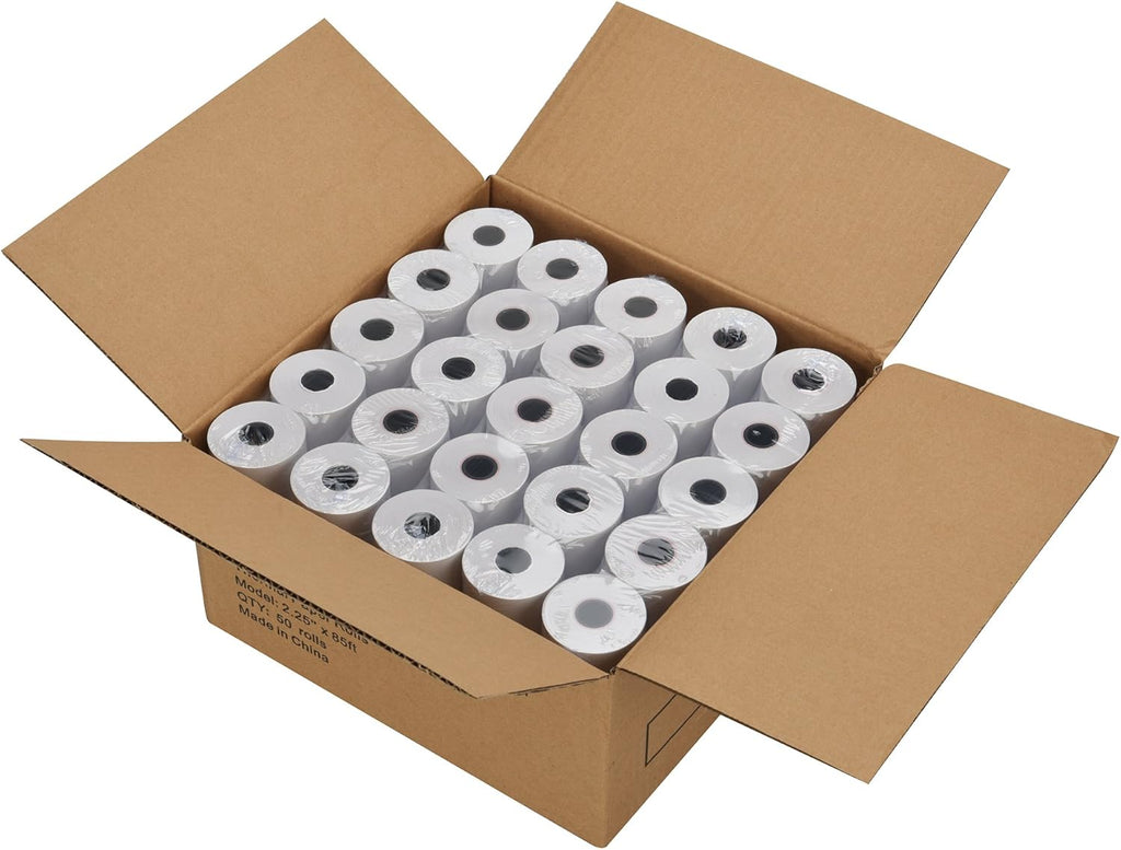 2 1/4inch 85ft Thermal Receipt Paper (50 Rolls) A2111