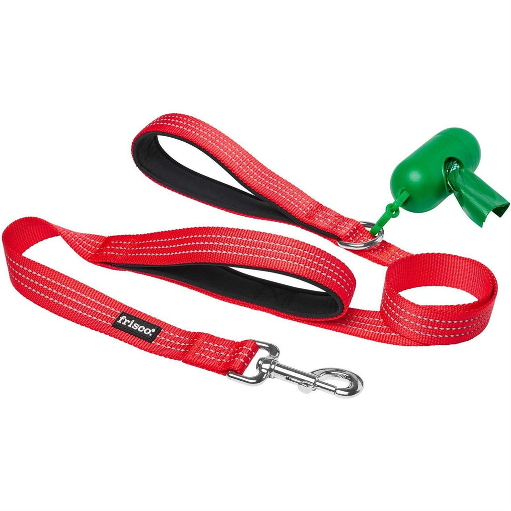 Traffic Leash with Dual Padded Handles & Poop Bag Dispenser S664