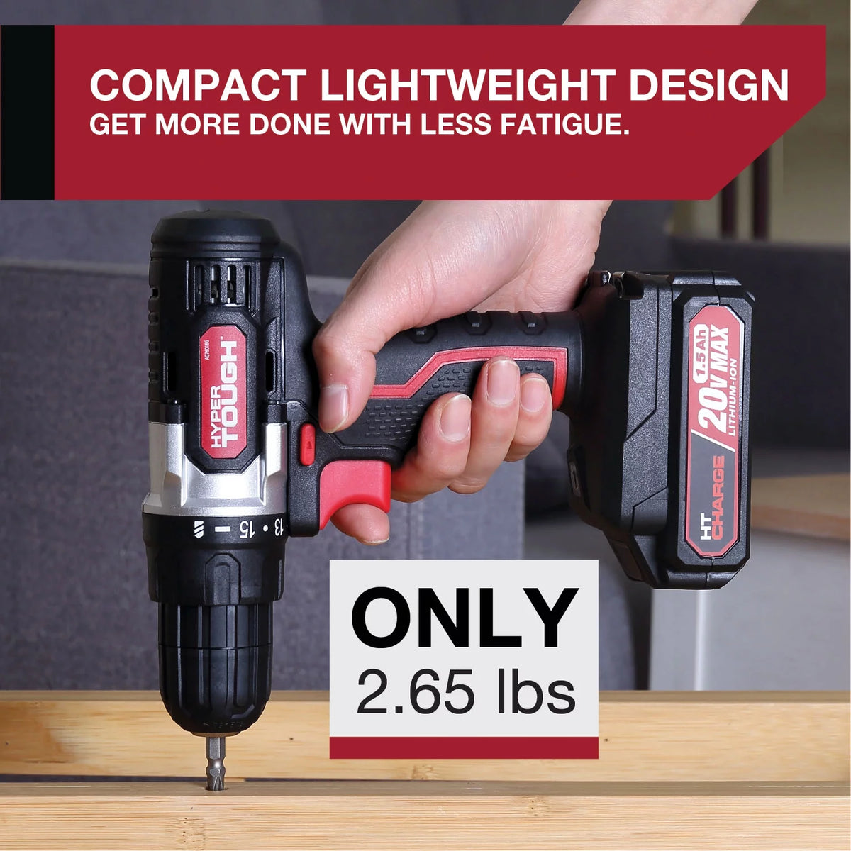 20V Max Lithium-Ion 3/8 inch Cordless Drill 70-Piece Home Tool Set W758