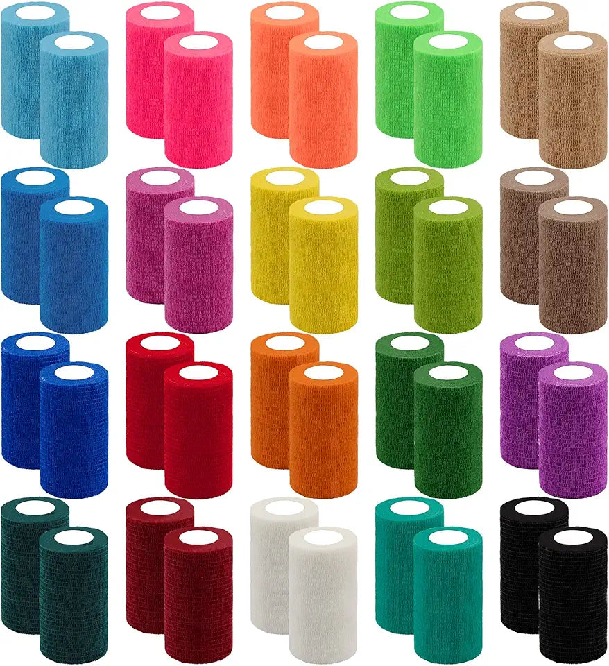 Self Adhesive Bandage Wrap 4 Inch Athletic Tape 20 Colors Z80324