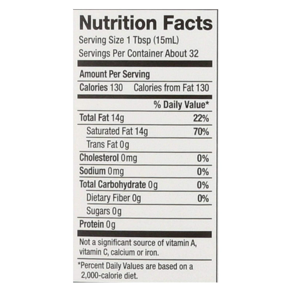 Organic Liquid Coconut Oil, 16-ounce D641