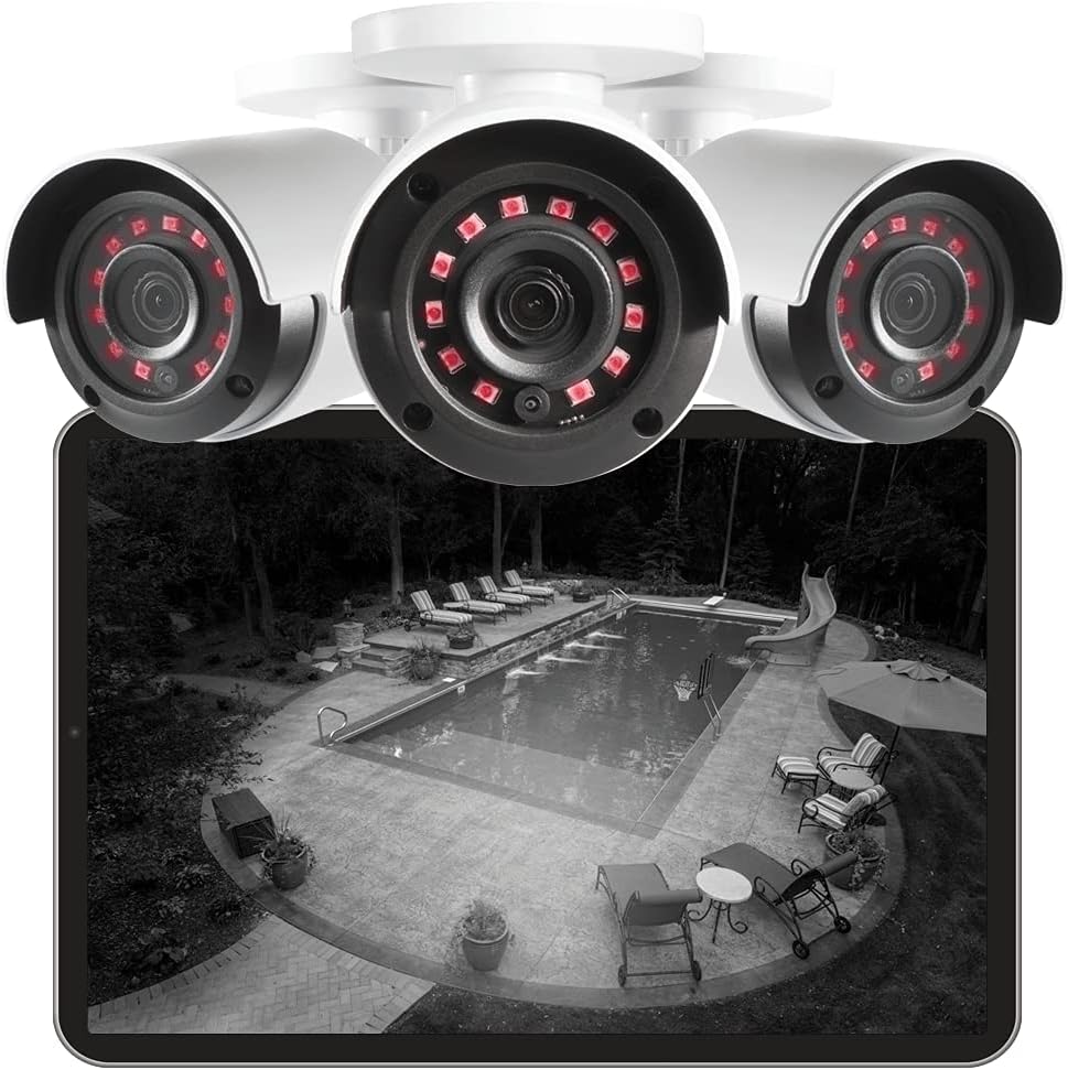 1080p HD 8-Channel 1TB Wired DVR Security System with 4 Bullet Cameras S501