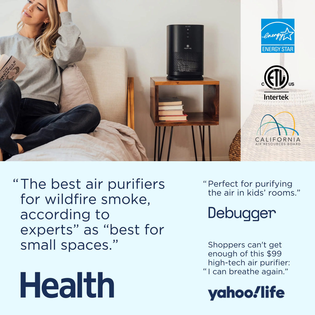 White HEPA Air Purifier, 2-Pack N6514