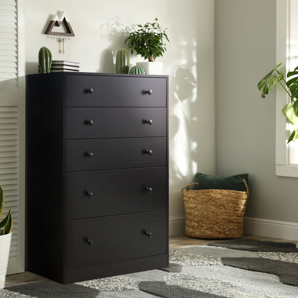 White 5 Drawer Dresser E616847