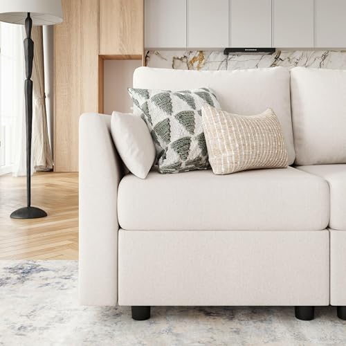 Light Grey 8 Seat U Shaped Sectional Sofa with Storage F4411