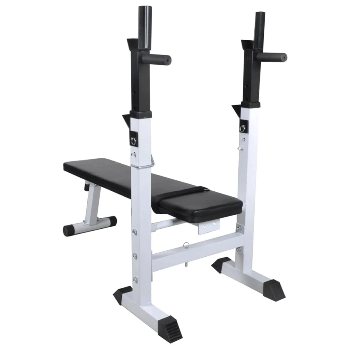 Workout Bench with Weight Rack, Barbell and Dumbbell Set 264.6 lb P510527