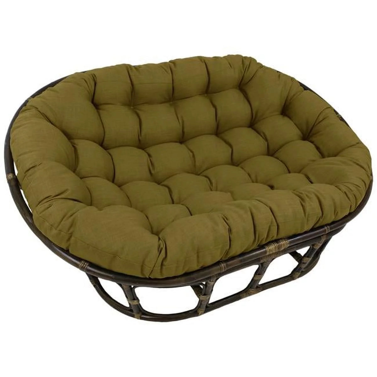 Solid Outdoor Spun Polyester Double Papasan Cushion L21177