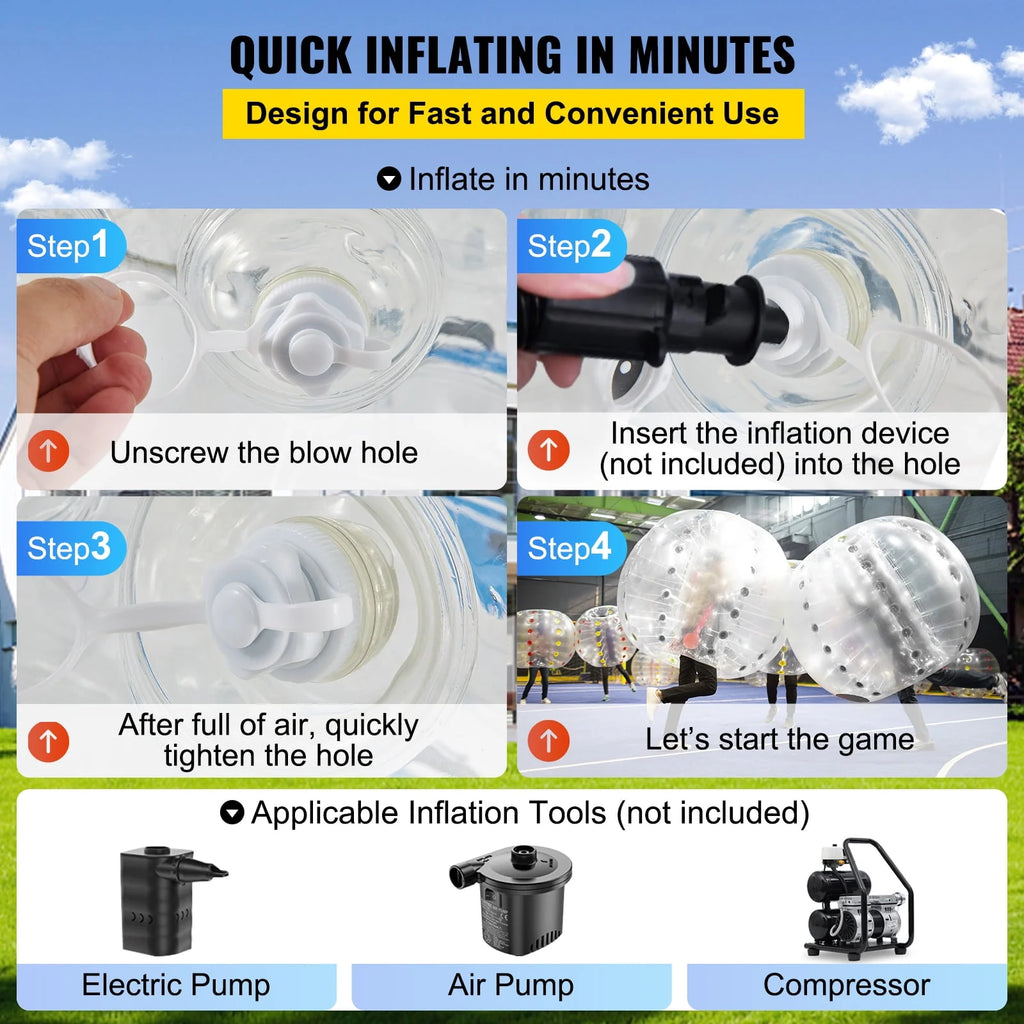 Inflatable Bumper Balls 2PCS 5ft PVC E3428