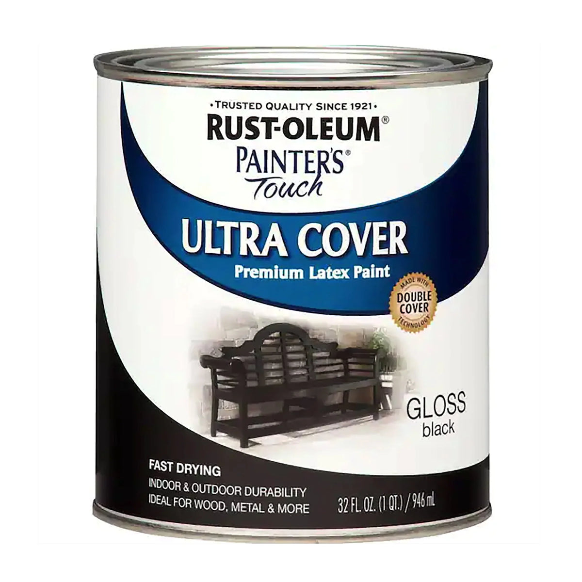Black Gloss Latex Paint Quart D26134