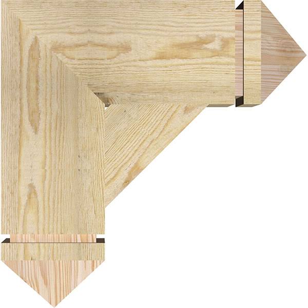 Traditional Rough Sawn Douglas Fir Bracket V4737