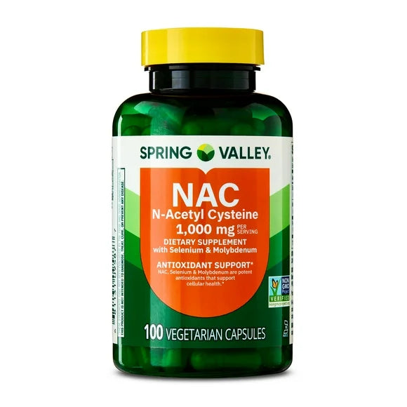 NAC 1,000 mg Vegetarian Capsules Dietary Supplement 100 Count I101809