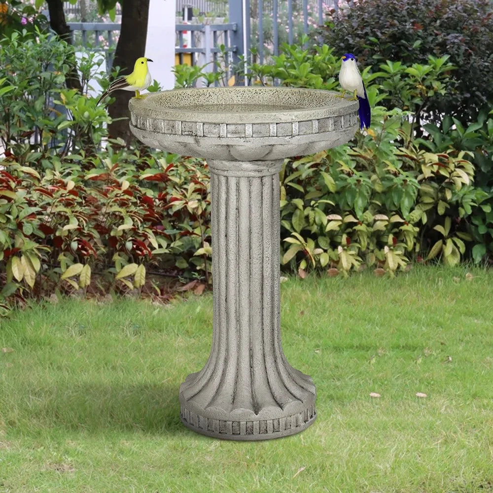 24" Concrete Bird Bath Q386