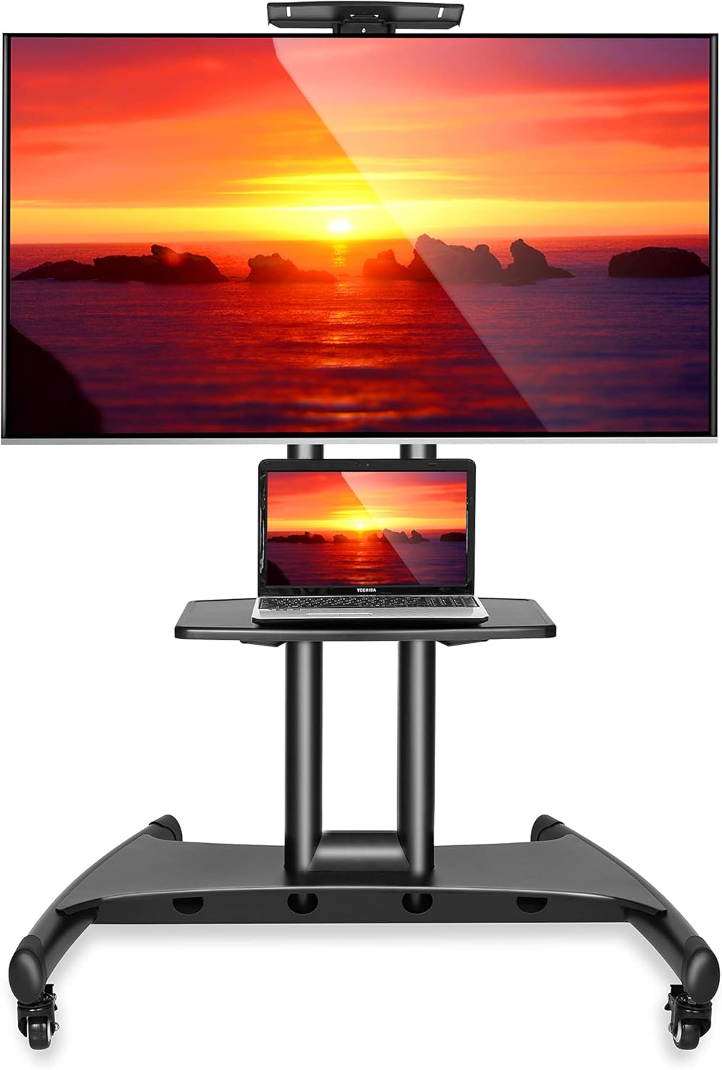 Rolling TV Cart Mobile TV Stand for 40-65 inch Flat Screen N58569