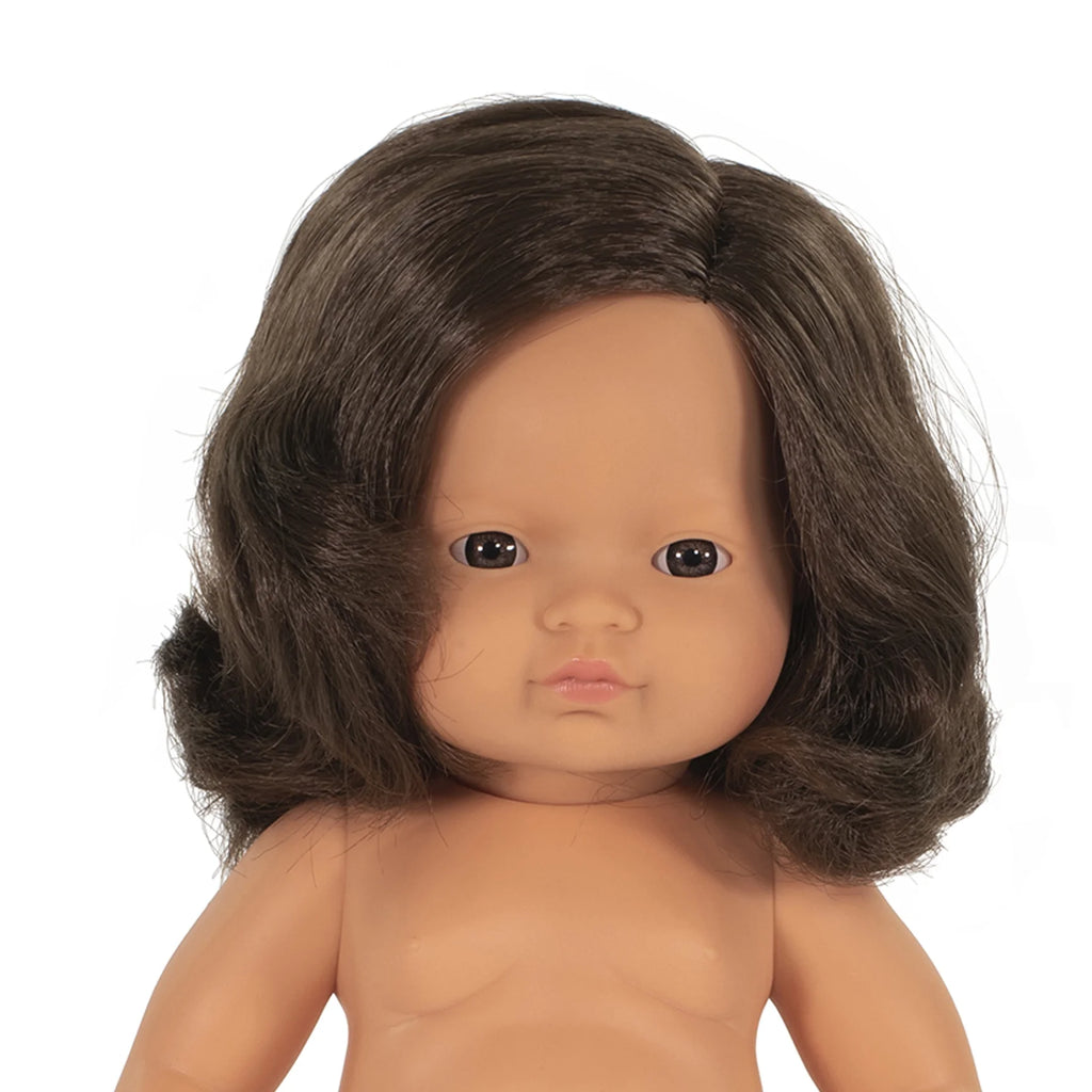 Caucasian Brunette Girl Baby Doll U6812