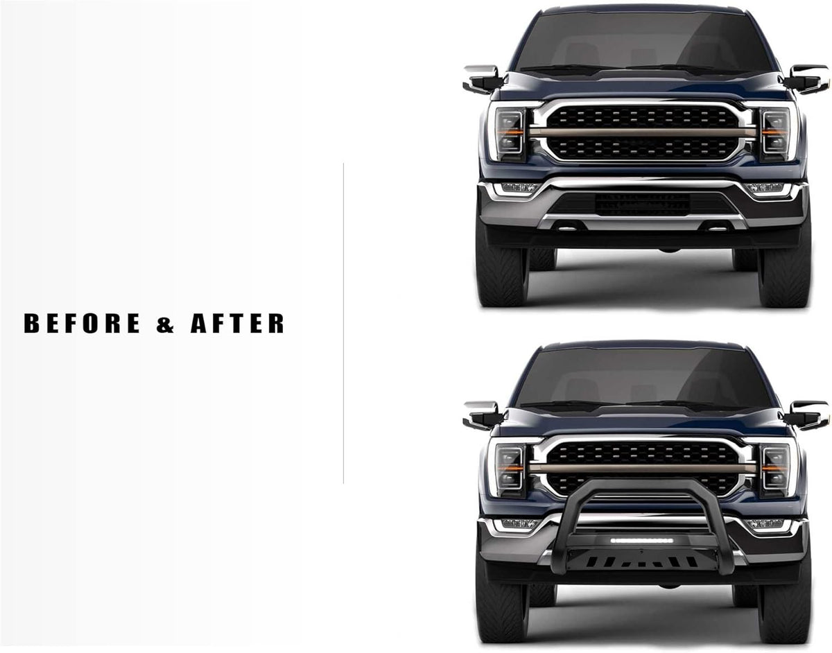 Matte Black LED Bull Bar R28065