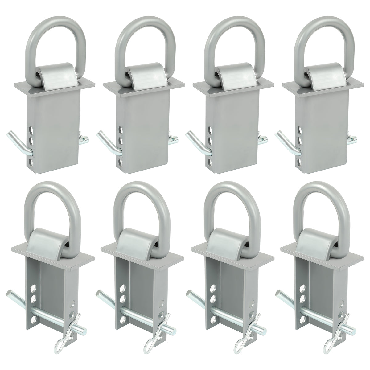 8 Pcs Removable Trailer Stake Pocket Tie Down D Ring Zinc Coated 5400 Lbs Load Limit Q928727