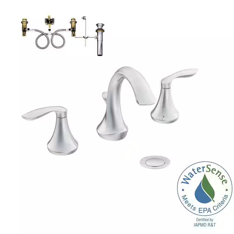 2-Handle Bathroom Faucet Trim Kit in Chrome T21573