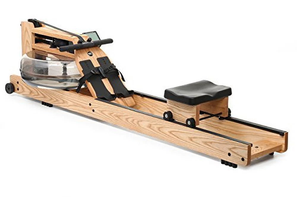 Natural Ash Wood Rowing Machine with S4 Monitor K9098