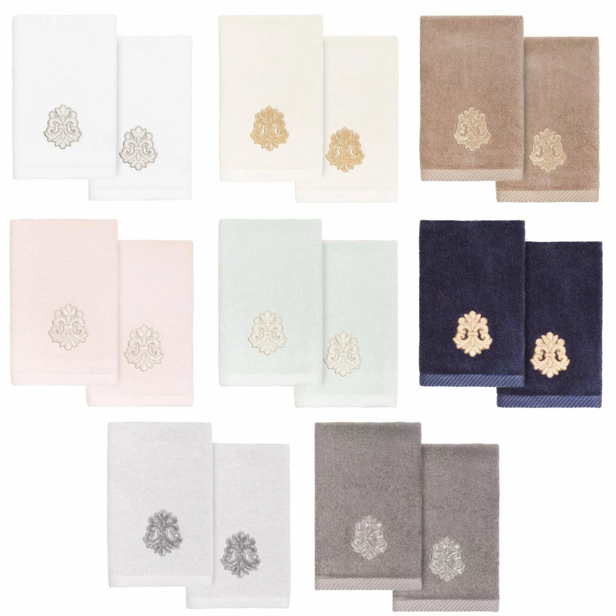 Turkish Cotton 2 Piece Fingertip Towel Set T486295