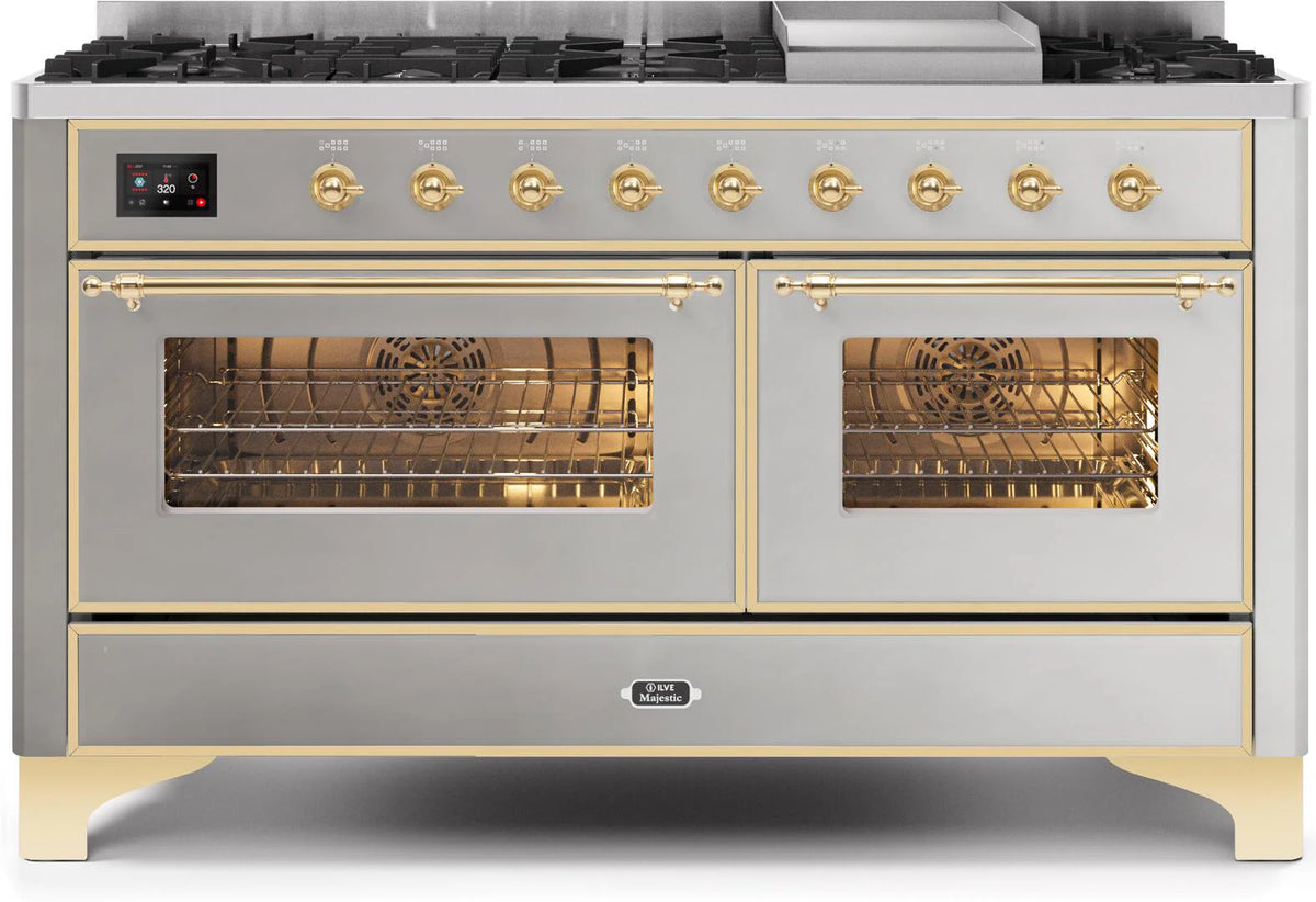 60 Dual Fuel Propane Gas Range Stainless Steel F350348