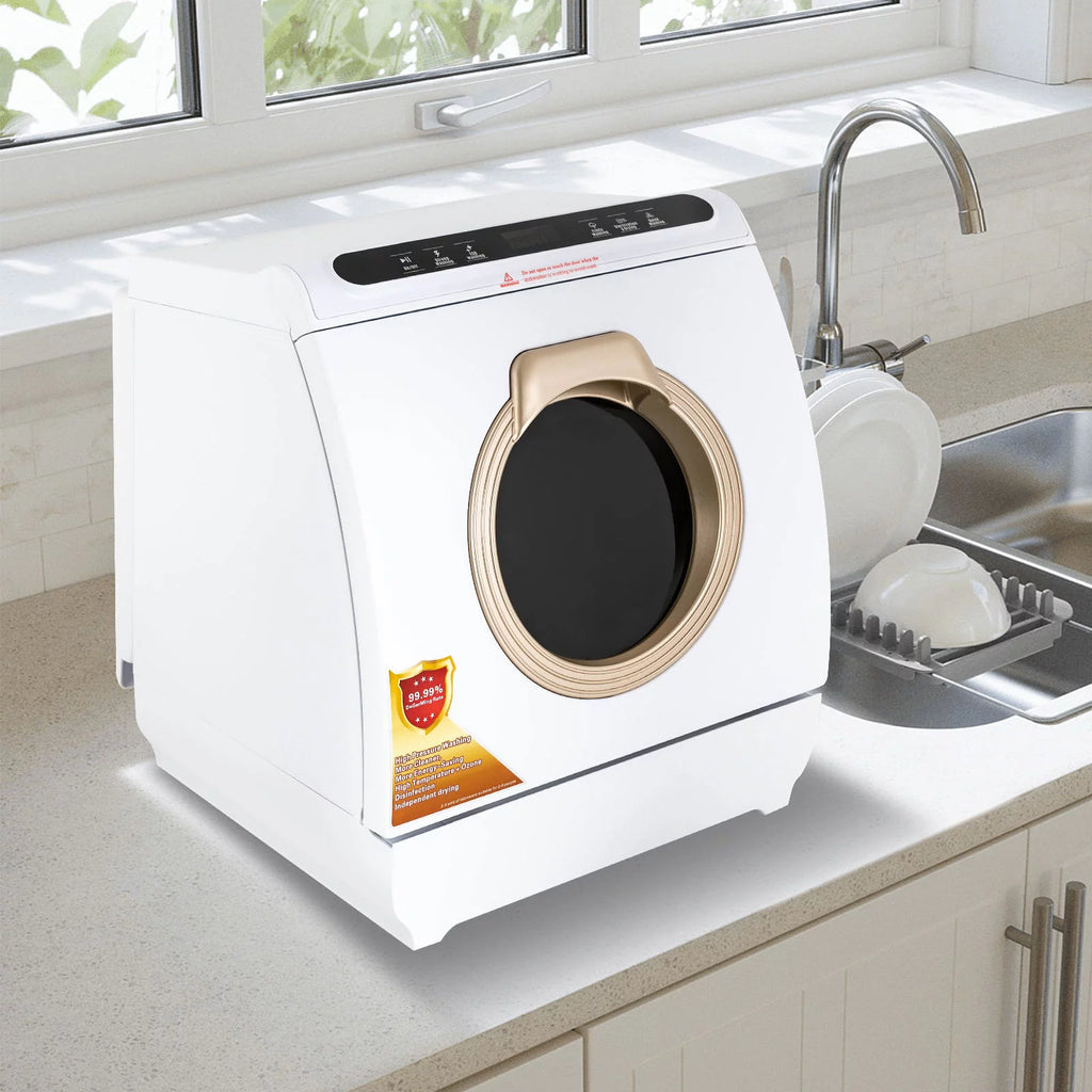 Portable Countertop Dishwasher with 7L Built-in Water Tank and 5 Programs L2071