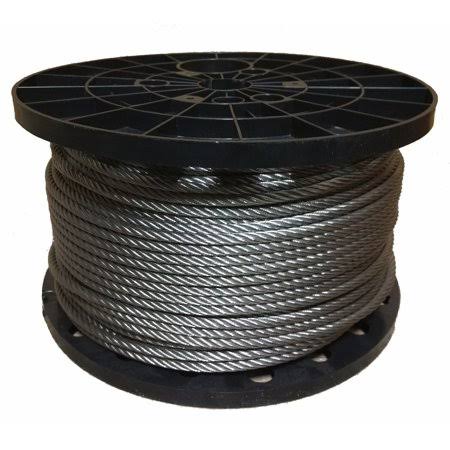 3/16 inch Stainless Steel Aircraft Cable Wire Rope Type 7x19 Type 316 (800 Feet) E833