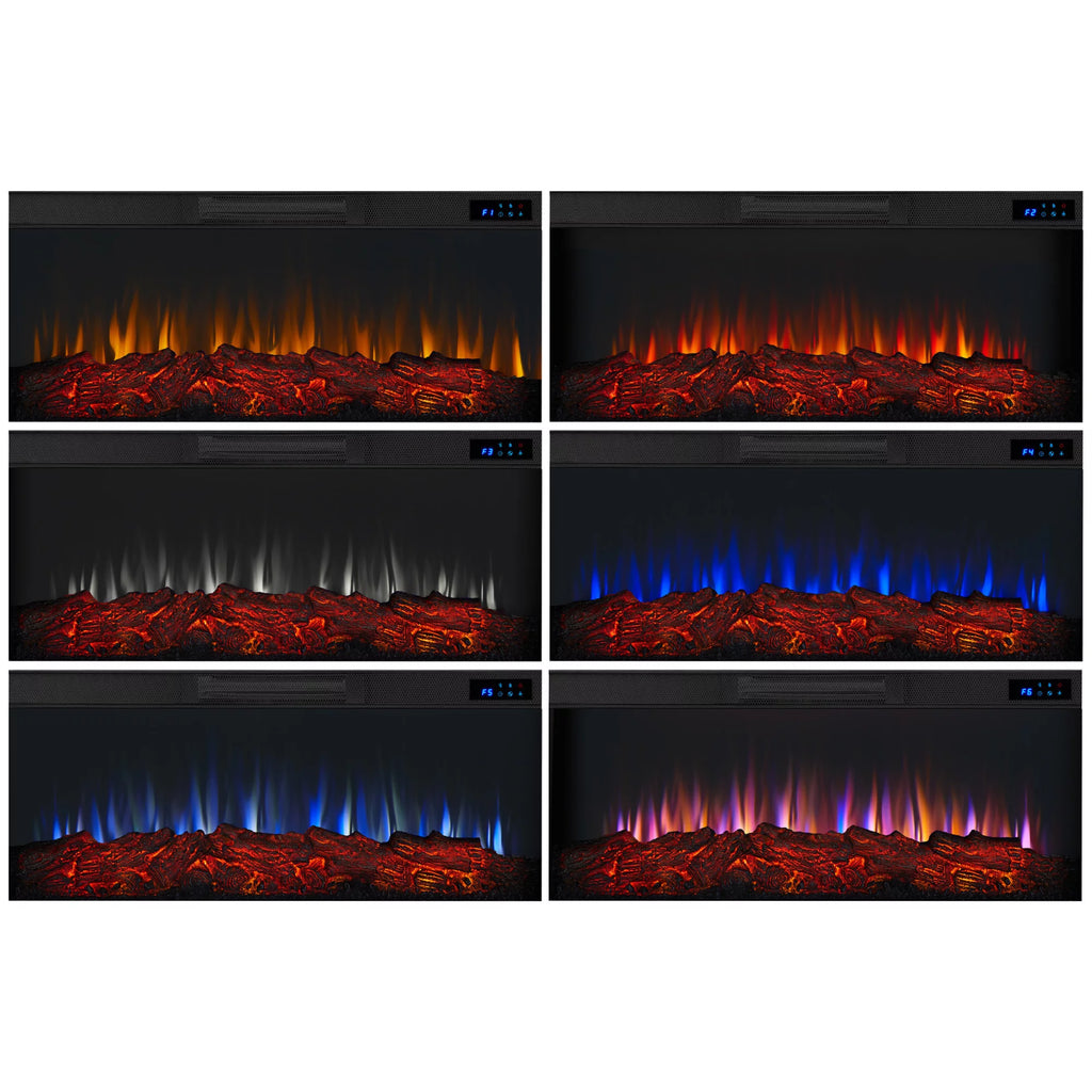 White Electric Mantel Fireplace R48301