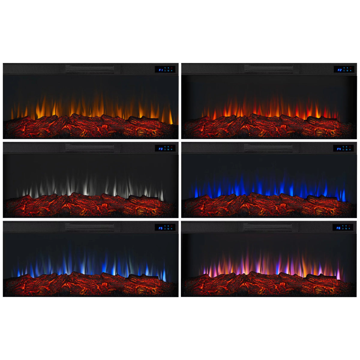White Electric Mantel Fireplace R48301