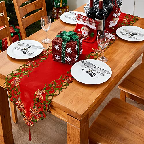 Embroidered Christmas Table Runner 15x69 Inch A314372
