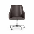Brown Leather Box Chair P326625