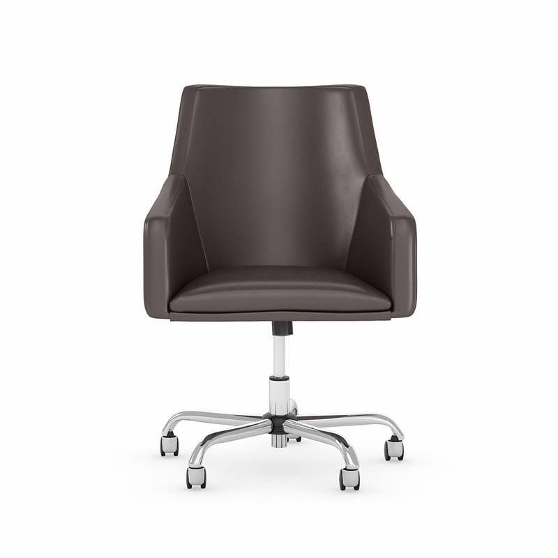 Brown Leather Box Chair P326625