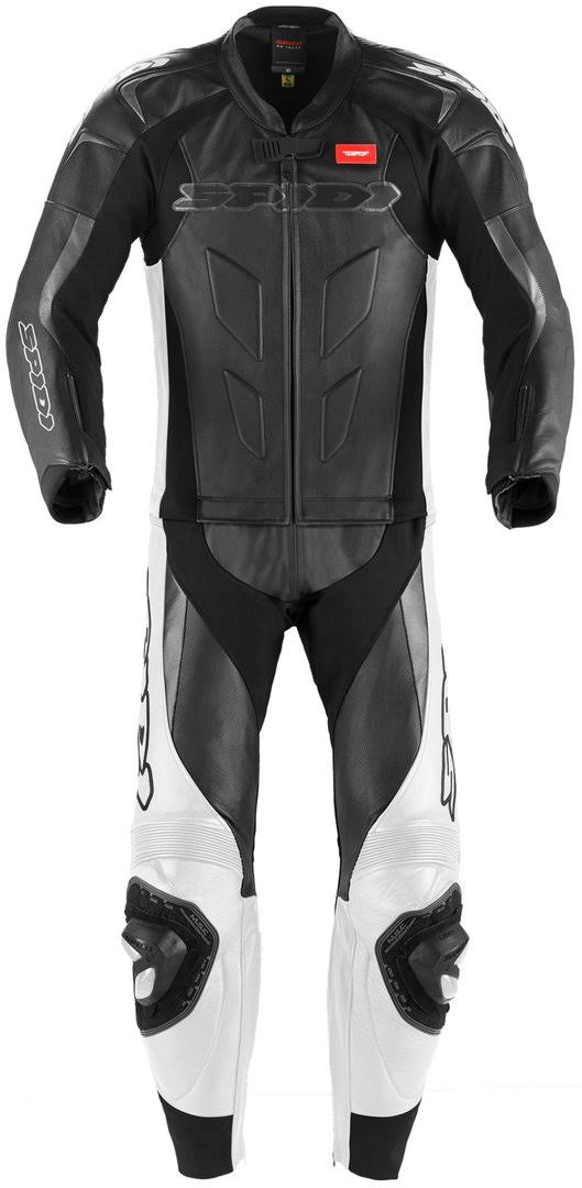 White-Black Leather Suit U3512