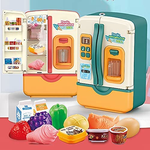 39 PCS Kids Kitchen Toy Refrigerator (Red) L508253