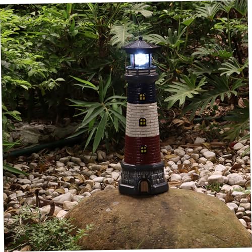 Waterproof Resin Solar Light with 360° Rotating LED Light R6489