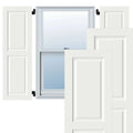 18x22W x 79x22H Exterior Composite Raised Panel Shutters (Per Pair), Unfinished Q5380