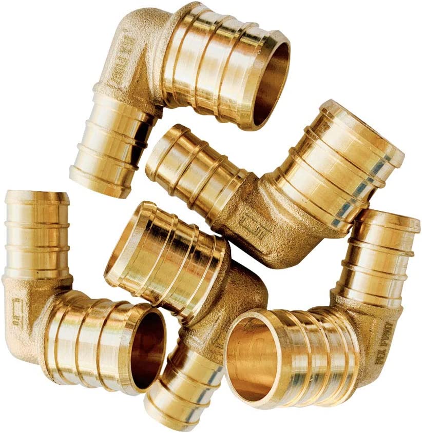 3/4 Inch 90 Degree Elbow Brass Crimp Fitting Z801498
