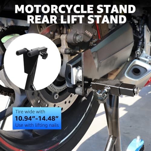 Heavy Duty Motorcycle Rear Wheel Lift Stand with 4 Movable Wheels A5532