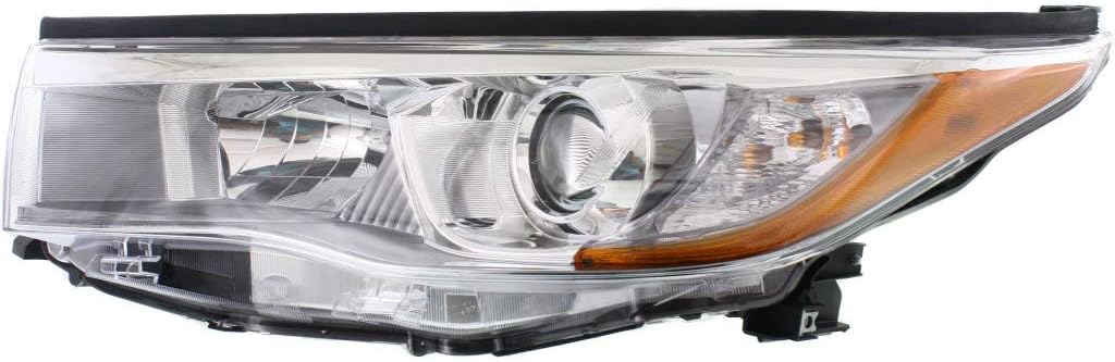 Smoked Chrome Headlight Assembly Pair for Toyota Highlander/Hybrid 2014-2015 I3870