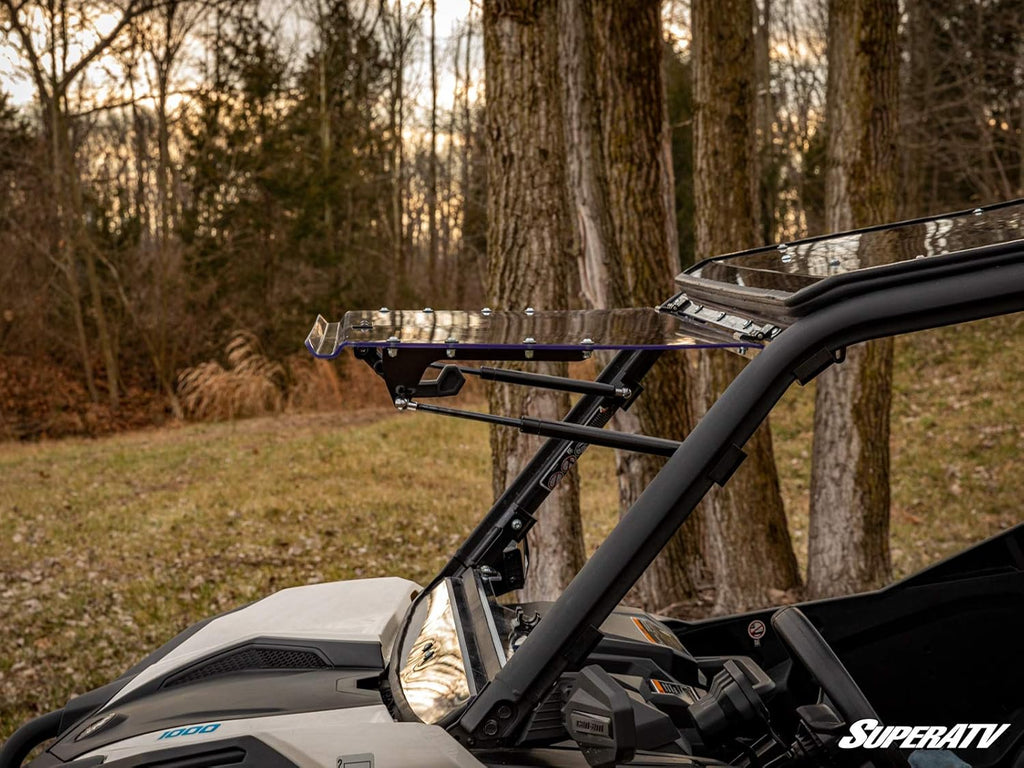 Flip Windshield for Can-Am Maverick Trail 800/1000, 1/4" Clear Scratch Resistant Polycarbonate E19724