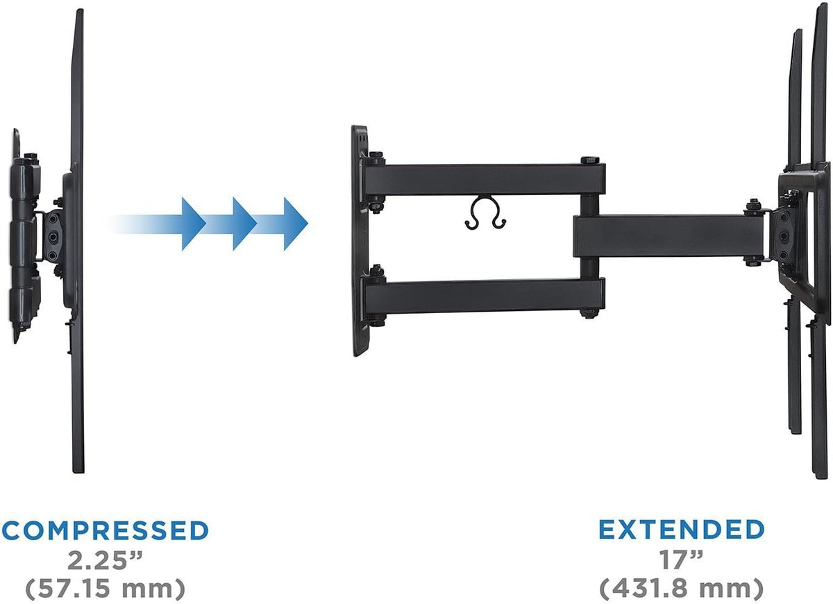 Full Motion Swivel Tilting Articulating TV Wall Mount for 26-55 Inch Black R42612