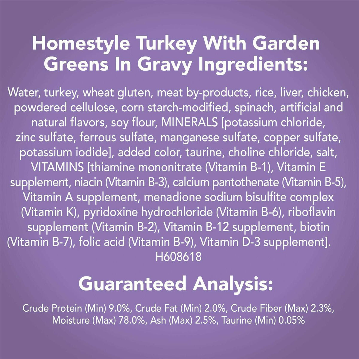Turkey Dinner Wet Indoor Cat Food K289