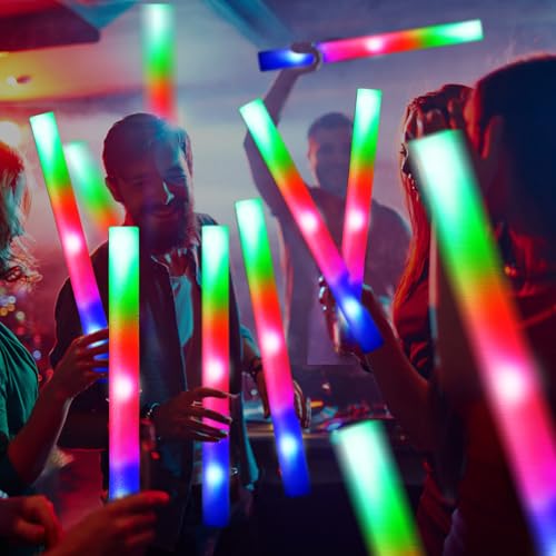 48 Pcs Foam Glow Sticks with 3 Modes G707712