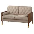 Wheat/Walnut Loveseat H249700