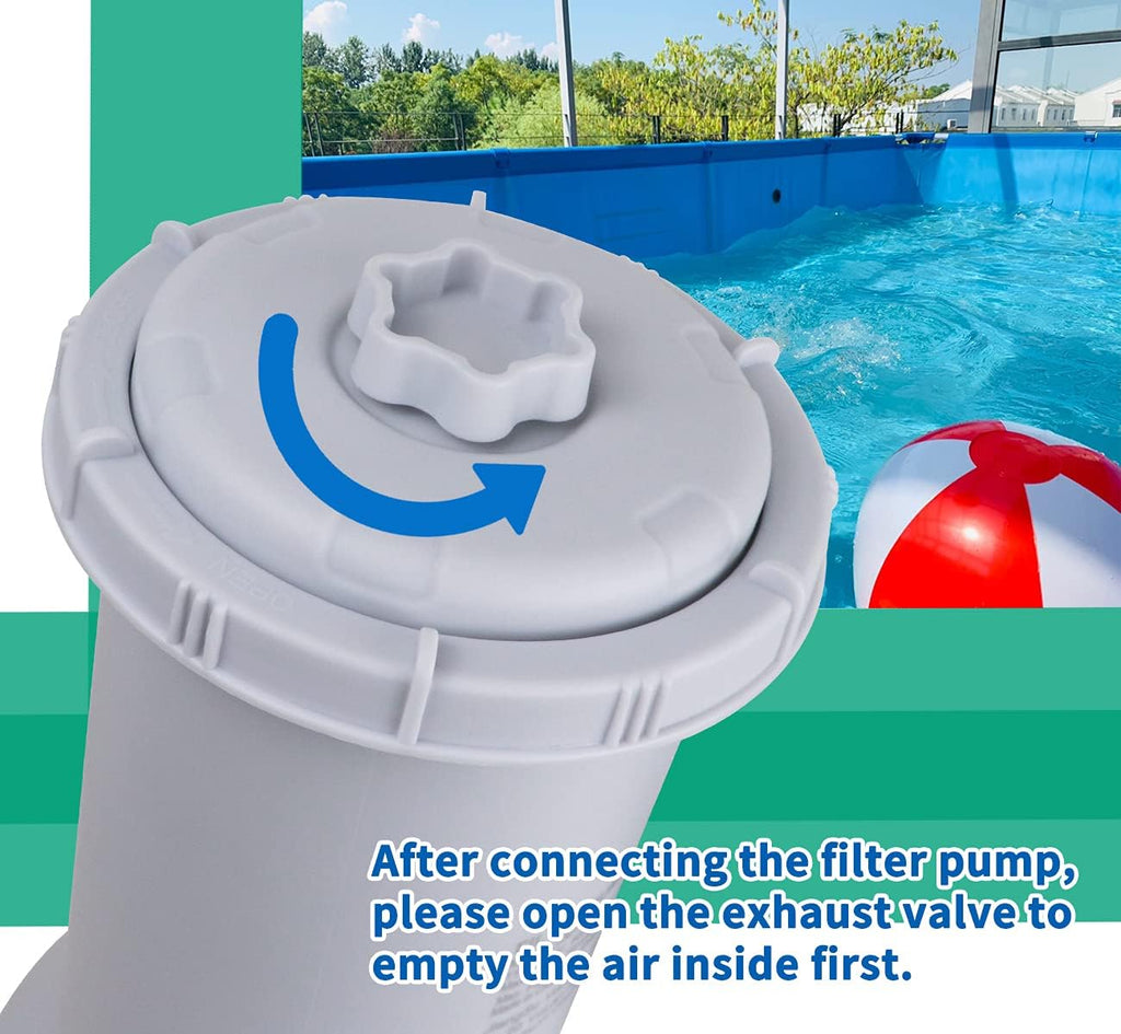 1000 GPH Clear Cartridge Filter Pump for Above Ground Pools, 110-120V with GFCI, Pack of 2 U77280